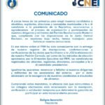 Comunicado Deligne Ascención, presidente de la CNEI