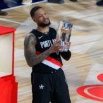 Damian Lillard logra victoria en el concurso de triples de la NBA