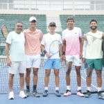 Equipo Copa Davis entrena para enfrentamiento ante Letonia