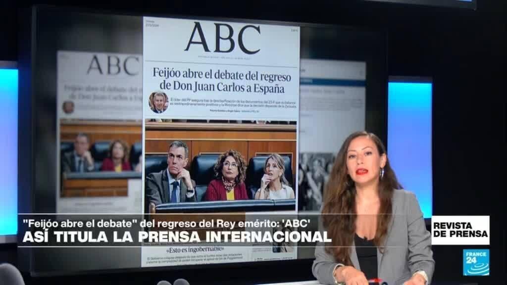 "Feijóo abre el debate del regreso de Don Juan Carlos a España": 'ABC'