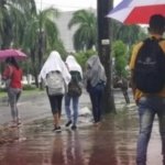 Indomet advierte del aumento precipitaciones a partir de hoy