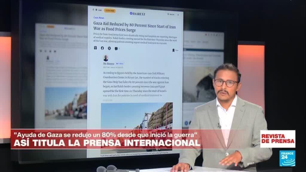 Reducción de ayuda en Gaza tras inicio de la guerra en Irán.