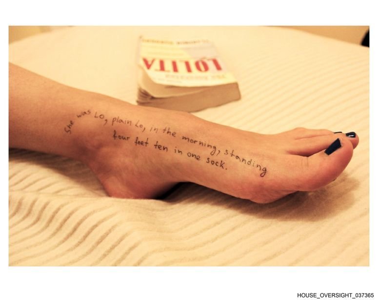 pie con citas de Lolita