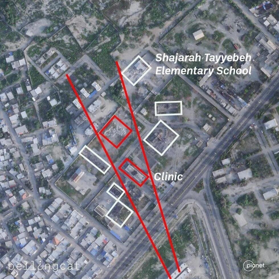Imágenes que muestran dos estructuras dañadas.