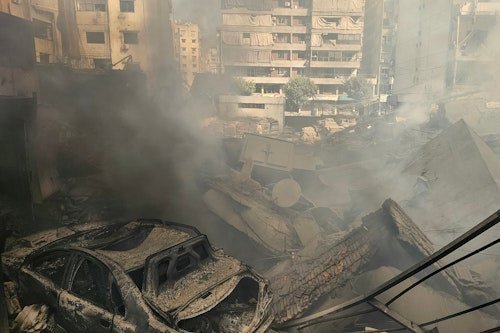 Importantes destructions dans la banlieue sud de Beyrouth après des raids israéliens massifs