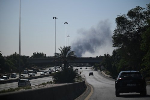 Smoke rising from US embassy in Kuwait city, personnel 'sheltering in place'