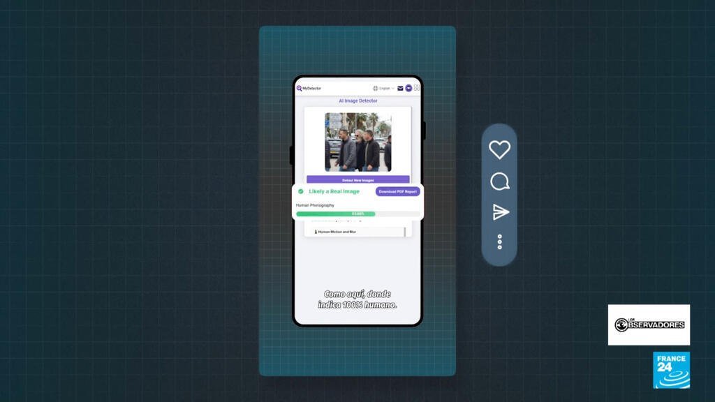 Frame del reportaje sobre IA y desinformación.