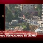 Informe desde Beirut: más de 83.000 desplazados en Líbano tras ofensiva israelí