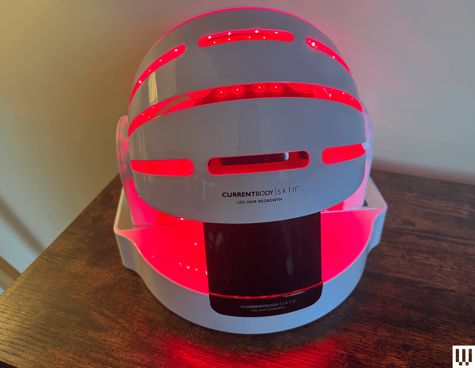 casco de terapia de luz roja