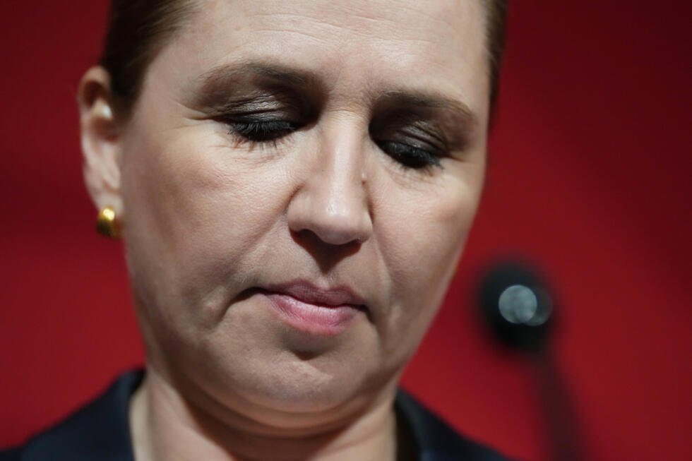 Danish Prime Minister Mette Frederiksen in the Danish Parliament in Copenhagen, Denmark, after the General Election, Wednesday, March 25, 2026.