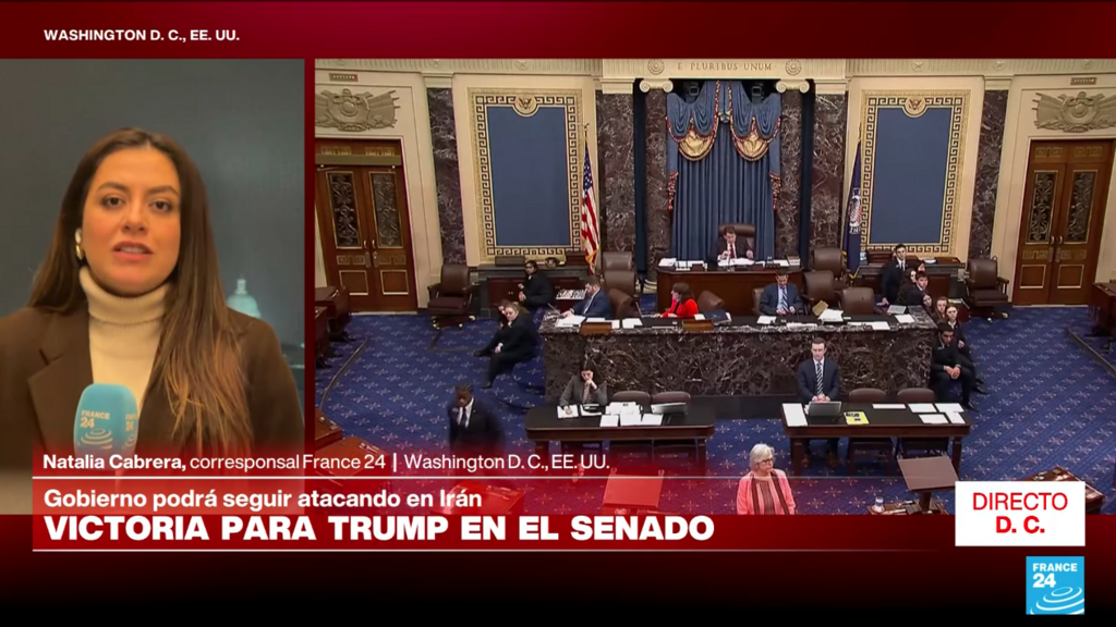 Directo D. C. y la victoria para Trump en el Senado: podrá seguir atacando en Irán