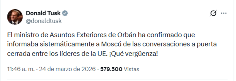 El primer ministro de Polonia fustiga al ministro de Asuntos Exteriores de Hungría, acusado de filtrar detalles de las reuniones de la Comisión Europea a funcionarios del Kremlin.