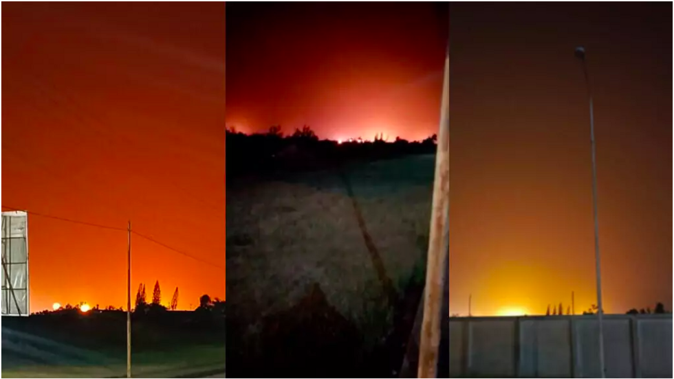 El cielo sobre la zona de Punta de Mata en el estado Monagas, Venezuela, a finales de febrero de 2026.